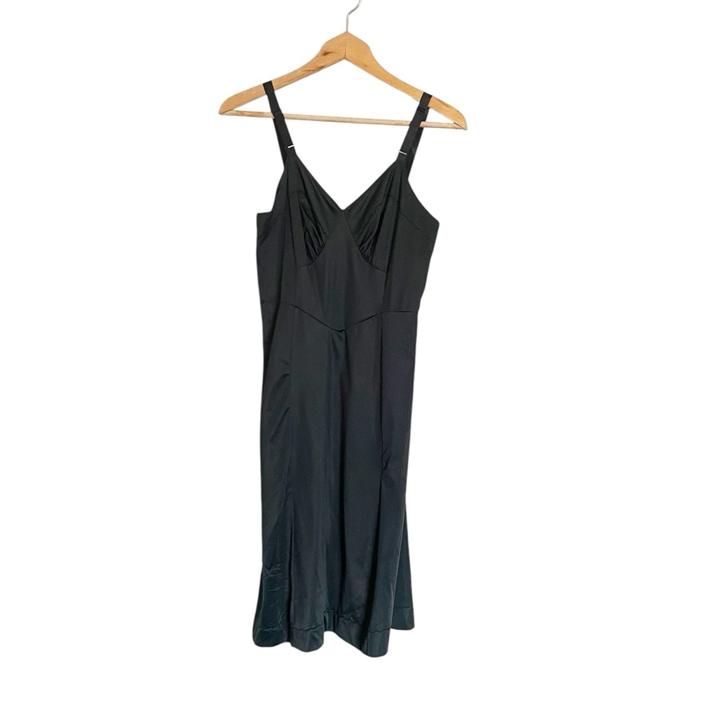 Vintage Aristocraft By superior Black Nylon Night Slip Dress size 36